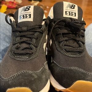 New Balance 515 Black and White Sneakers